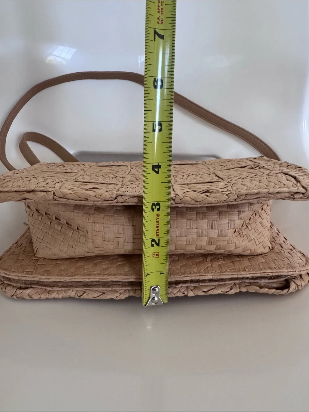 Woven Raffia Straw Crossbody Bag Coastal Grandmillennial Boho Beach Vacation H&M